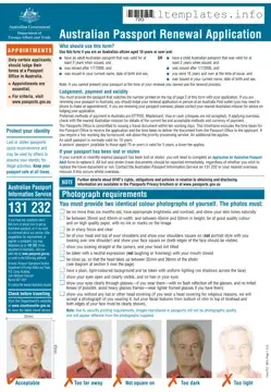 Fill Your Australian Passport Renewal Template