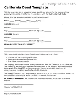 Attorney-Approved  Deed Document for California