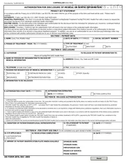 Fill Your DD 2870 Template