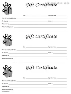 Fill Your Gift Certificate Template