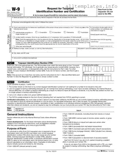 Fill Your IRS W-9 Template