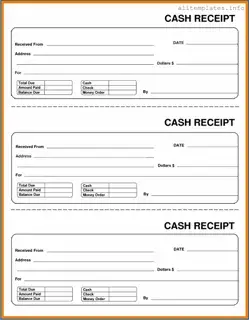 Fill Your Cash Receipt Template